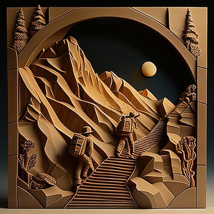 3D модель Американский художник Томас Хилл. (STL)
